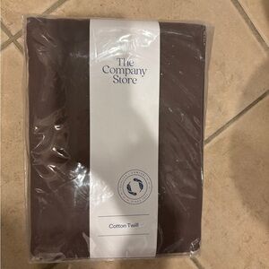 NWT The Company Store Coffee Brushed Cotton Duvet King